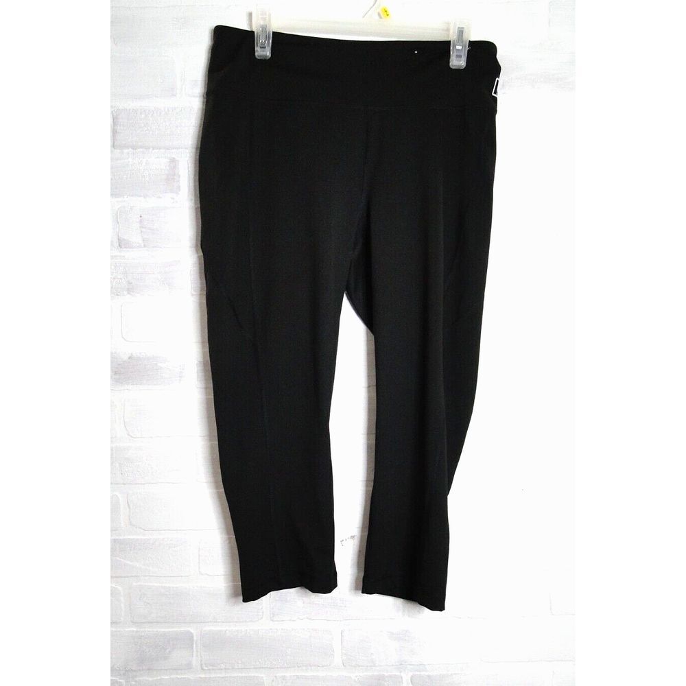 Fila‎ Sport Size L high waist Black Active Capris Gym Leggings